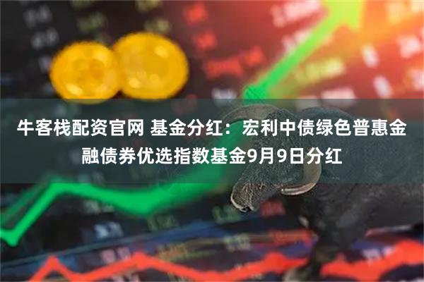 牛客栈配资官网 基金分红：宏利中债绿色普惠金融债券优选指数基金9月9日分红